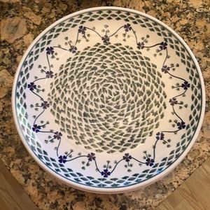 Polish pottery dinner plates (2) Rhine Valley
